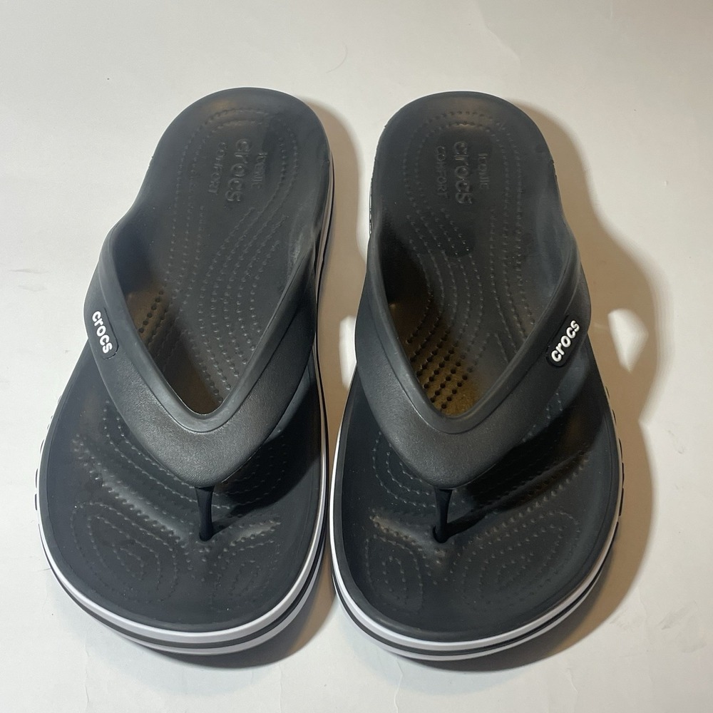 Crocs Men's Bayaband Flip Flop Thong Casual Sandals - US Size 10 Mens-12 Womens
